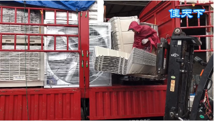 冷風(fēng)機裝車